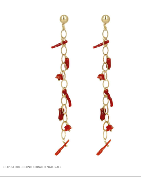 Orecchini Bellamaria Donna in Argento Corallo ORCPFRDO - ORCPFRDO
